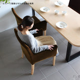 カフェチェア デスクチェア | JOY Mサイズ 両肘タイプ 迷彩 ナチュラル脚 1脚