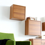 ウォールシェルフ 扉付き | WallBox7-DX A 単品S 木目