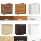 ウォールシェルフ 扉付き | WallBox7-DX A 単品S 木目