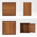 ウォールシェルフ 扉付き | WallBox7-DX A 単品S 木目