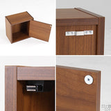 ウォールシェルフ 扉付き | WallBox7-DX A 単品S 木目