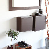 ウォールシェルフ 扉付き | WallBox7-DX A 単品S 木目