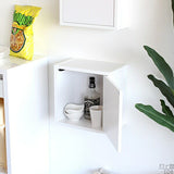 ウォールシェルフ 扉付き | WallBox7-DX A 単品S 木目