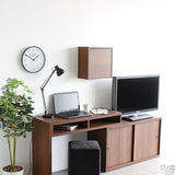 ウォールシェルフ 扉付き | WallBox7-DX A 単品M 木目