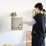 ウォールシェルフ 扉付き | WallBox7-DX A 単品M 木目