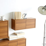 ウォールシェルフ 扉付き | WallBox7-DX B 単品S 木目