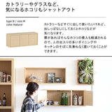 ウォールシェルフ 扉付き | WallBox7-DX B 単品M 木目