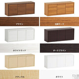 ウォールシェルフ 扉付き | WallBox7-DX B 単品M 木目