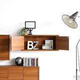 ウォールシェルフ 扉付き | WallBox7-DX E 単品S 木目