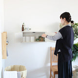 ウォールシェルフ 扉付き | WallBox7-DX E 単品S 木目