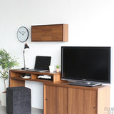 ウォールシェルフ 扉付き | WallBox7-DX E 単品M 木目