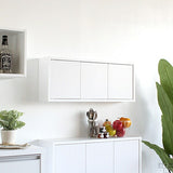 ウォールシェルフ 扉付き | WallBox7-DX E 単品M 木目