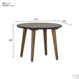 センターテーブル デスク カフェ | glande-V 600×600丸LT