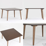 リビングテーブル 木製テーブル 天然木突板 | glande-V 750×750四角LT