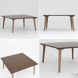 センターテーブル 日本製 カフェ風インテリア | glande-V 900×900四角LT