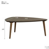 センターテーブル ウォールナット | glande-V 1150×1150三角LT