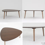 センターテーブル ウォールナット | glande-V 1150×1150三角LT