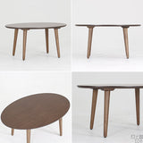 センターテーブル 木製 ウッドテーブル | glande-V 900×600楕円LT