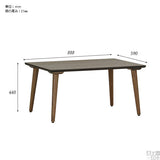 センターテーブル 木製 カフェ | glande-V 900×600四角LT