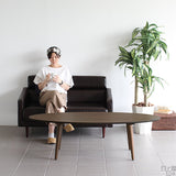 机 デスク カフェ風テーブル | glande-V 1500×600楕円LT