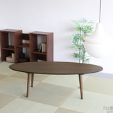 机 デスク カフェ風テーブル | glande-V 1500×600楕円LT