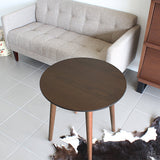 センターテーブル ウォールナット | glande-V 750×750丸HT