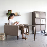 センターテーブル ウォールナット | glande-V 750×750丸HT