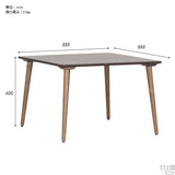 センターテーブル カフェ風インテリア | glande-V 900×900四角HT