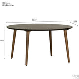 リビングテーブル 木製 ウッドテーブル | glande-V 1150×1150丸HT