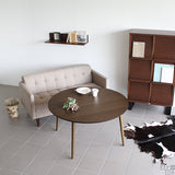 リビングテーブル 木製 ウッドテーブル | glande-V 1150×1150丸HT