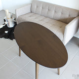 テーブル ウッド ラウンド脚 | glande-V 1200×600楕円HT