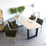 ダイニングチェア カフェ風インテリア | JOY Sサイズ 肘なしタイプ 迷彩生地 ナチュラル脚