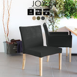 ソファチェア レストラン椅子 | JOY Mサイズ 肘なしタイプ モダン生地 ナチュラル脚 1脚