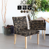 イス レストランチェアー カフェ風チェア | JOY Mサイズ 肘なしタイプ 迷彩 ナチュラル脚 1脚