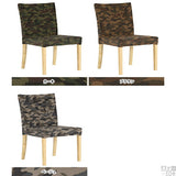 イス レストランチェアー カフェ風チェア | JOY Mサイズ 肘なしタイプ 迷彩 ナチュラル脚 1脚