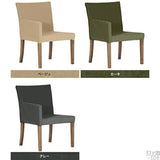 ソファチェア ダイニングチェアー | JOY Mサイズ 右肘タイプ モダン生地 ブラウン脚 1脚