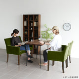 リビングチェア 椅子 北欧 | JOY 2P M両肘タイプ ブラウン脚 合皮