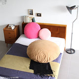 クッション 円 ブラウン | 中綿付きクッション R40 ウィーブ