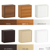 ウォールシェルフ 扉付き | WallBox7-DX A 単品M 棚付き 木目