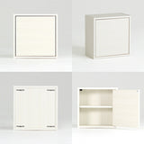 ウォールシェルフ 扉付き | WallBox7-DX A 単品M 棚付き 木目