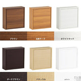 ウォールシェルフ 扉付き | WallBox7-DX D 単品M 棚付き 木目