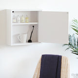 ウォールシェルフ 扉付き | WallBox7-DX D 単品M 棚付き 木目