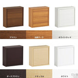 ウォールシェルフ 扉付き | WallBox7-DX D 単品S 棚付き 木目