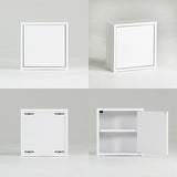 ウォールシェルフ 扉付き | WallBox7-DX D 単品S 棚付き 木目