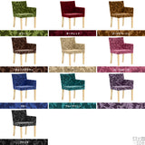 椅子 イス ダイニング | JOY 1P Sサイズ 左肘ナチュラル脚 モケットミカエル柄