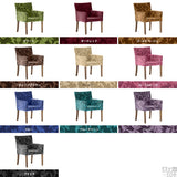 チェア ダイニングチェアー おしゃれ | JOY 1P Mサイズ 両肘ブラウン脚 モケットミカエル柄