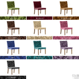 チェアー ダイニングチェア カフェ風 | JOY 1P Mサイズ 肘なしブラウン脚 モケットミカエル柄