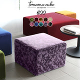スツール | Tomamu Cube 600 モケットミカエル柄