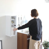 ウォールシェルフ 扉付き | WallBox7-DX H six 木目