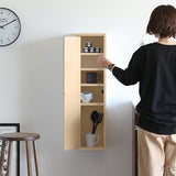 ウォールシェルフ 扉付き | WallBox7-DX H nine 木目